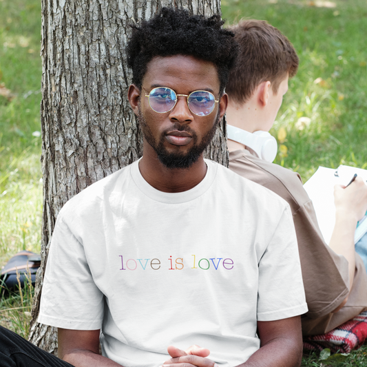 Love Is Love Typewriter T-Shirt