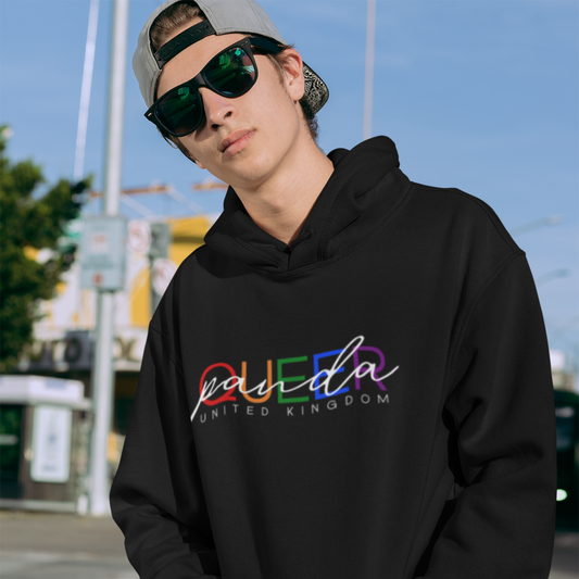 Queer Panda UK Black Hoodie