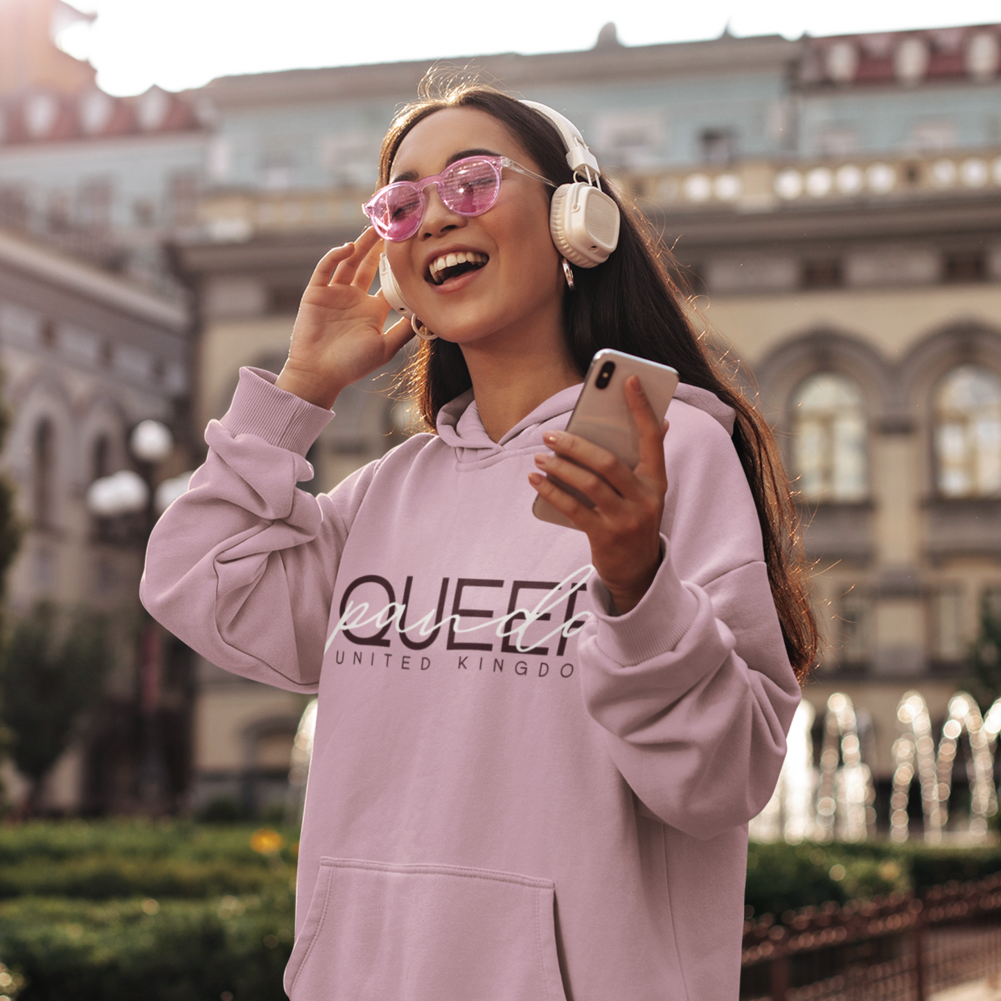 Queer Panda UK Light Pink Hoodie